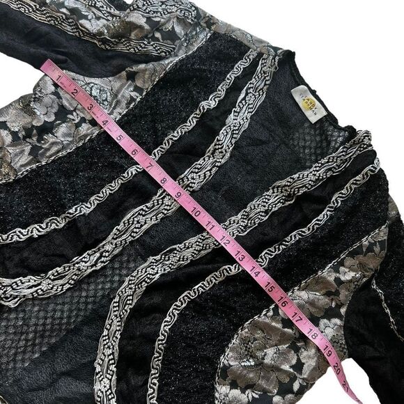 Sandy Starkman Black White Metallic Blazer - Picture 8 of 10